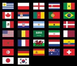 3x5ft National flags France Brazil Spain England 90*150cm supplies Sports European Banner flag 32styles P305