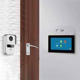 Intercom TUYA Smart 1080P 10 Inch 7 Color Touch Screen Wireless Wifi Video Doorbell Home Intercom Monitor Not a Set