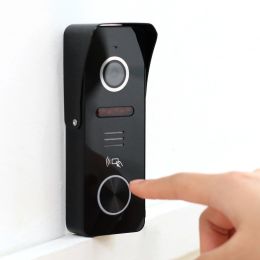 Phone Wired Doorbell with Camera 1080p Call Panel Doorbell for Video Door Phone Intercom System 160° Door Phone Rfid Ic Card Unlock