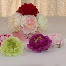 Decorative Flowers Simulated Silk Wedding Party Flower Arrangement Background Wall Arch Peony Head Shooting Props Handmade DIY Accessories