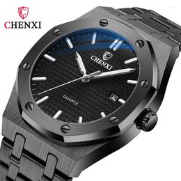 Wristwatches CHENXI Sport Men Watch Top Military Army Waterproof Male Clock Stainless Steel Quartz Business Man Wristwatch 8248