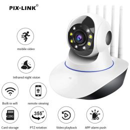 Cameras 5 Antennas WiFI Camera Full Colour HD Home Security Protection 360° Strong Signal Surveillance Webcam Baby Monitor PIXLINK GT5