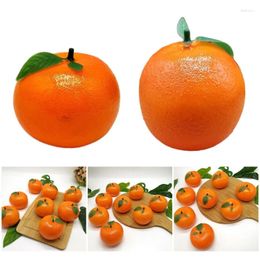 Party Decoration 6Pcs Realistic Fruit Artificial Orange Model For Pography House Kitchen Plastic Fun And Natural Beauty
