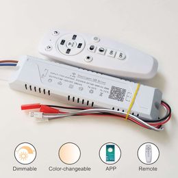 2.4G Intelligent Driver Remote Control Power Supply Dimming&color-changeable Transformer Connect to LED Tape (20-40-60W)X4