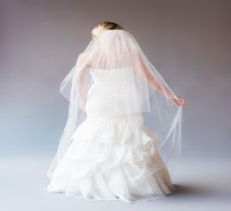 High Quality Luxury Elegant Romantic CutEdge For Wedding Dresses mantilla chapel length veil White Ivory Wedding Veils4460087