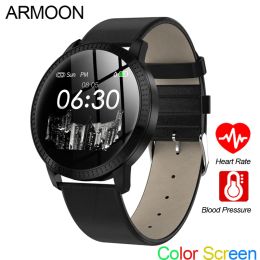 Watches Smart Watch CF18 Heart Rate Men Women Bracelet Sleep Blood Pressure Fitness Tracker Android IOS Colour Call Message Sport Band