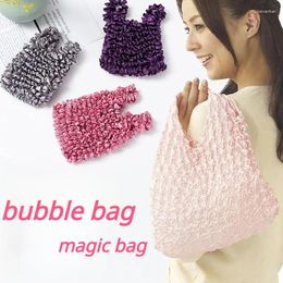 Storage Bags Fashion Shopping Bag Magic Fold Female INS Large Capacity Multi-purpose Bubble