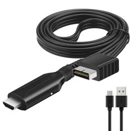 Cables 100cm HDMIcompatible Converter Cable Suitable For PS1/PS2 (480i / 480p / 576i) Video/Audio Output Adapter Cable