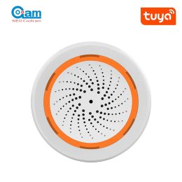 Siren Tuya Zigbee Smart Siren Alarm For Home Security with Strobe Alerts Support USB Cable Power UP Works With TUYA Smart Hub