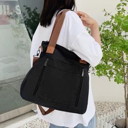 Bag Large Capacity Women's Canvas Shoulder Fashion Multifunctional Outdoor Commuting