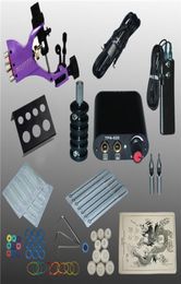 Professional 1 Set Complete Equipment Tattoo Machine Gun Power Supply Cord Kit Body Beauty DIY Tools 7136042