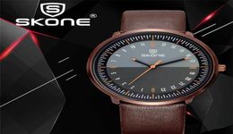 Skone Luxury Top Brand Big Dial Designer Quartz Watch Male Wristwatch New Fashion Men Watches Men relogio masculino 12 a round 2012273382