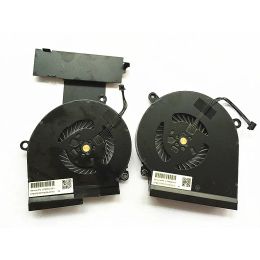 Pads New CPU GPU fan for HP OMEN 15DC 15DC0013TX 15DC0004TX 15dc0005TX TPNQ211 Cooler Fan laptop Cooling cooler fan