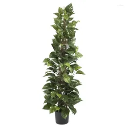 Decorative Flowers 63" Pothos Climbing Artificial Plant Green