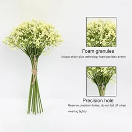 Decorative Flowers Artificial Baby Breath Bouquet Wedding Fake Flower Elegant Baby's For Home Party Decor