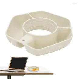 Plates Cups Snack Trays Compartmented Ring Bowl With Large Capacity Storage Containers For Picnicing Hiking Home