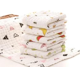 Baby Towels 100 Cotton Gauze Newborn Burp Cloths Muslin Baby Face Towels Baby Bath Wrap Infant Boys Girls Washcloth 17 Designs 103571032