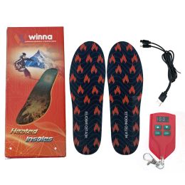 Accessories 2000mAh Rechargeable Heated Insoles Winter Foot Warmer Shoes Insoles Insert Soles for Men Women Ski Hike Fish Hunt Outdoor Sport