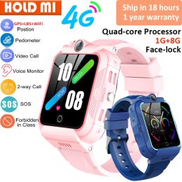 Watches 4G Kids Smart Watch GPS WiFi 1GB+8G Support APP Instal Smartwatch Children Double Camera SOS Video Call Student Clock