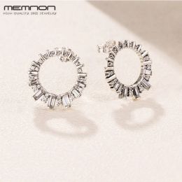 Earrings Memnon Christmas winter silver 925 Glacial Beauty Hoop Earrings for women 925 Sterling Silver aretes earring fashion Jewellery