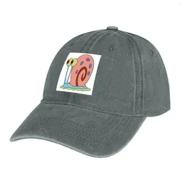 Berets Gary The Snail Cowboy Hat Custom Cap Military Tactical Black Men Golf Wear Women's