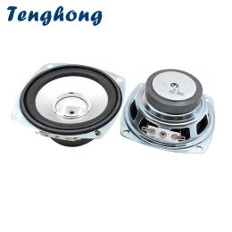 Accessories Tenghong 2pcs 3 Inch Full Range Speakers 4Ohm 10W 78MM Square Portable Audio Speaker Unit For Home Theater Loudspeakers DIY