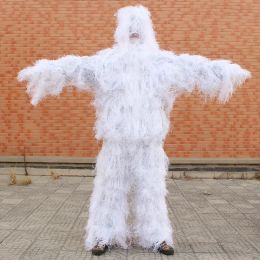 Bras White Snow Camo Suit Ghillie Suit Yowie Sniper Tactical Camoflage Suit for Hunting Birdwatching