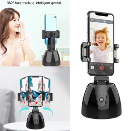 Monopods AI Smart Gimbal Selfie Stick 360 Rotation Auto Face Tracking Gimbal Stabilizer for Phone Smartphone Tripod Vlog Video Recorder