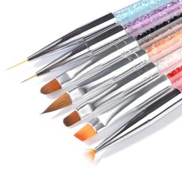 2024 Professional Nail Art Brushes For Manicure Rhinestone Acrylic Paint Nail Brush Set UV Gel Polish Nails Lining Pen Gradient Brush2.