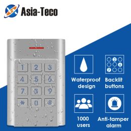 Kits IP66 Waterproof Standalone Access Control Keypad Zinc Alloy case Security Entry Door Reader Access control system 1000 user K5