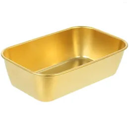 Plates Rectangular Baking Dish Stainless Steel Bowl Home Multi-functional Kitchen Tableware Gadget The Wedding Vei