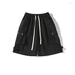 Women's Shorts Summer Dark Techwear Women Vintage Casual Big Pocket Harem Short Pants Emo Punk Capris Teen Beach Bottom Goth