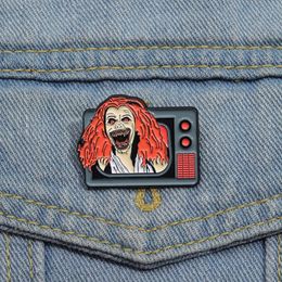 Horror Movie Enamel Pins Custom Halloween Vampire Brooches Lapel Badges Punk Gothic Jewellery Gift for Friends