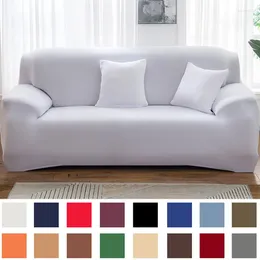 Chair Covers 1PC Plain Sofa For Living Room Elastic Cover Corner Couch Slipcovers Furniture Protector Home Decor