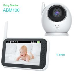 Monitors Baby Monitor 4.3inch Wifi Color Camera Twoway Audio Night Vision Wireless Video Security Monitoring Room ABM100