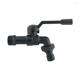 Bathroom Sink Faucets 1PC Brass Black Single Cold Bibcock Outdoor Faucet Light Luxury American Garden Mop Pool Tap Thread G1/2'