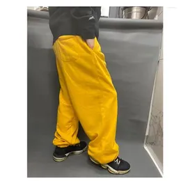 Men's Pants Fashion Sweatpants Streetwear Hiphop Joggers Men Casual Loose Baggy Wide Leg Track Cotton Plus Size 4XL Dance Clothing
