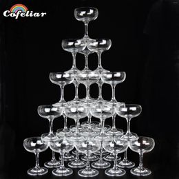 Wine Glasses 1PCS Glass Cup Tower Wedding Props Decoration Champagne Home Party Decor 135ML Bar Cocktail