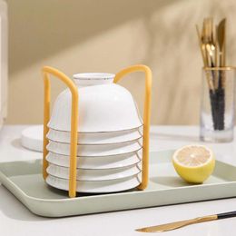 Kitchen Storage Bowl Organizer Multiple Functional Retractable Dish Drying Rack For Counter