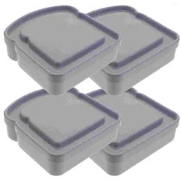 Storage Bottles Sandwich Box Holder Case Air Tight Container Little Containers With Lids For Lunch Boxes Reusable Food