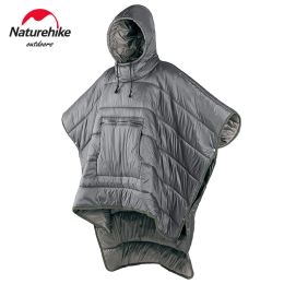 Gear Naturehike Wearable Sleeping Bag Cloak Lazy Ultralight Compact Cotton Outdoor Hiking Travel Sleeping Bag Camping Sleeping Bag