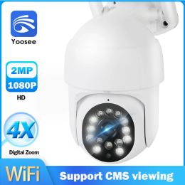 Cameras Yoosee Camera WiFi Video Surveillance Outdoor 1080P Security Camera Metal Shell CCTV Cam Waterproof Mini Home Protection P2P PTZ
