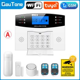Kits GT APP Remote Control Alarm Panel Switchable 9 Languages Wireless Home Security WIFI GSM GPRS Alarm System RFID Card Arm Disarm