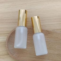 Storage Bottles 12pcs Empty 30ml Round Spray Bottle Portable Frosted Glass 1oz Cosmetics Packaging Perume