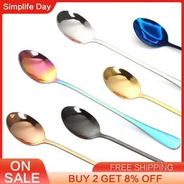 Coffee Scoops Tea Spoons Versatile Usage High-quality Kitchen Flatware Long Handle Drop Top Selling Stainless Steel Unique Design