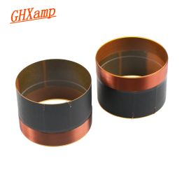 Speakers GHXAMP 75.5mm woofer voice coil glass Fibre pure copper wire two layers 75.5mm stage speaker BASS voice coil accessories 2pc