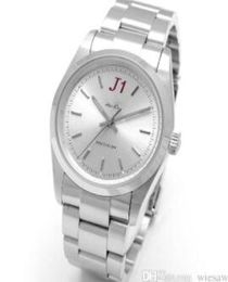 Simple and Clear 36MM White Dial Automatic Hardlex Drystal Air Mens Wristwatches Stainless Steel Bracelet Watch No Date Dial Watch8294671