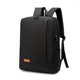 Backpack Laptop Computer Travel Usb Charg Bags For Men Women Solid Light Student School Bookbag Fashion Simply Back Pack