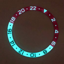 Kits Blue Luminous Watch Bezel Insert 38mm/31.3mm Aluminum Ring Replacement DualColor Bezels