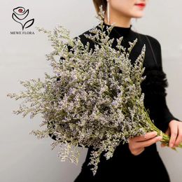 Decorative Flowers Natural Real Dried Limonium Lover Grass Branch For Living Room Decoration Valentine's Wedding Preserved Making Craft